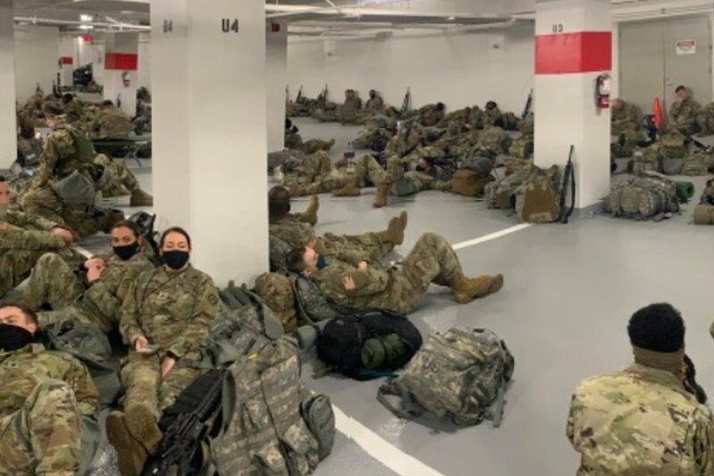   Washington |  The decision to put the soldiers in a sleeping car park is furious

