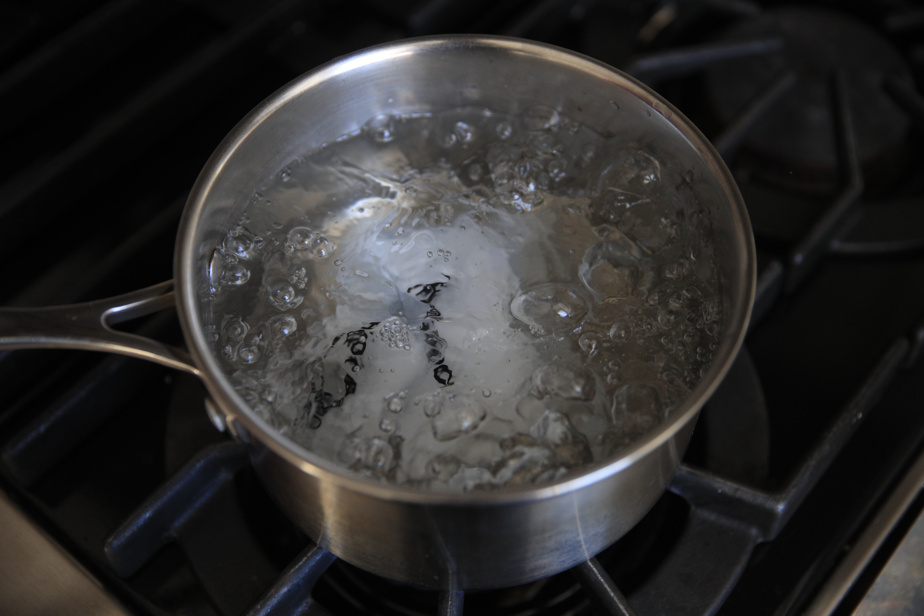 This reverses the process, causing the crystals to liquefy that absorb heat from the water. 