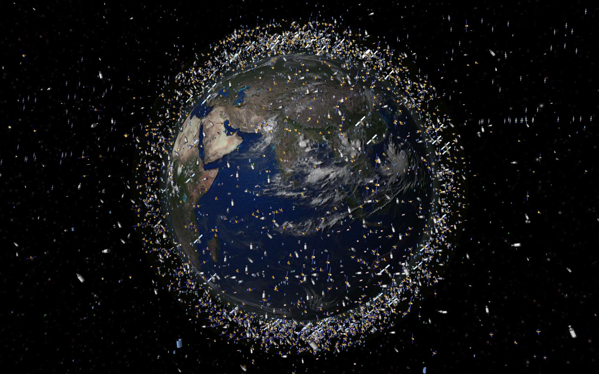 Combien de satellites artificiels autour de la Terre ? © ESA