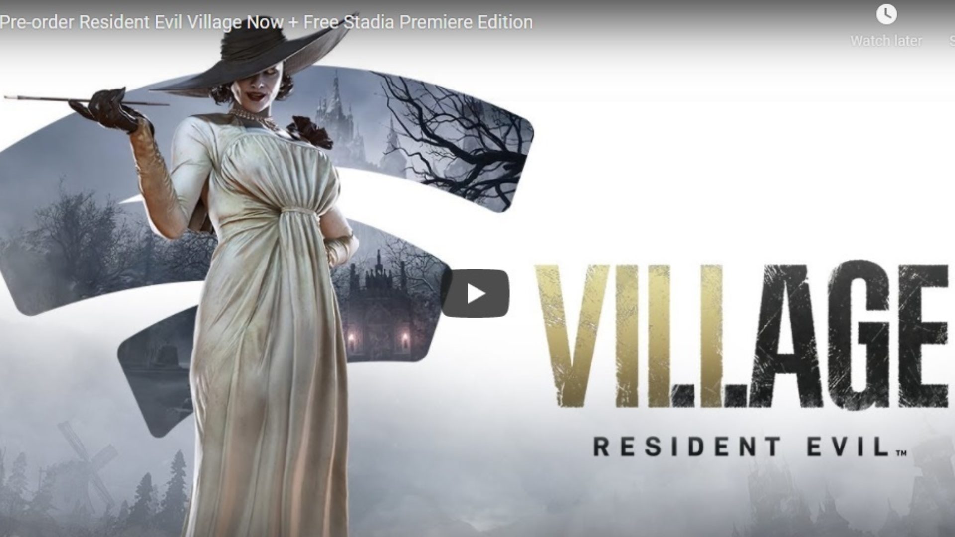 Resident Evil Village will be available in Stadia

