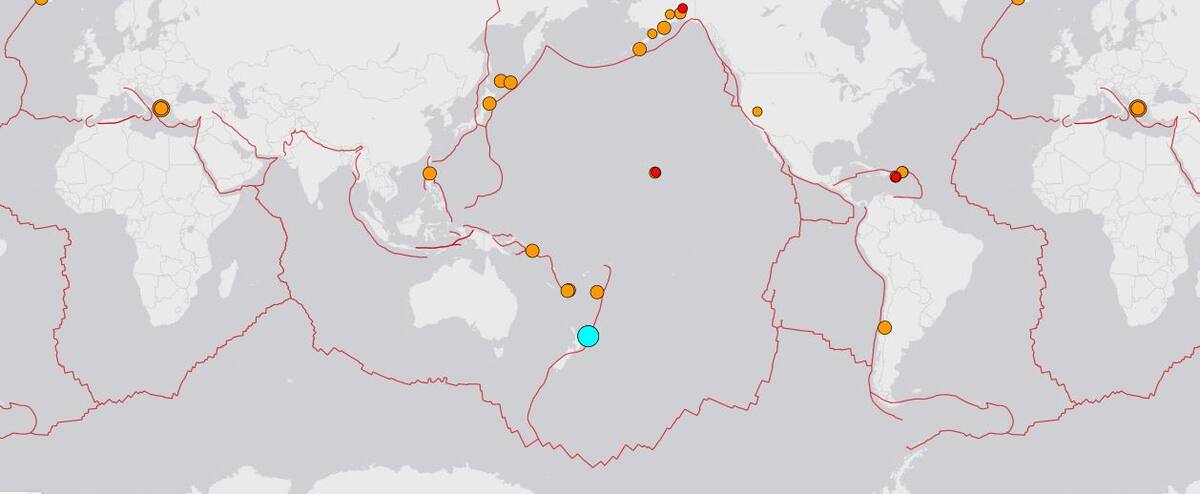 6.9 magnitude earthquake off New Zealand, tsunami warning raised

