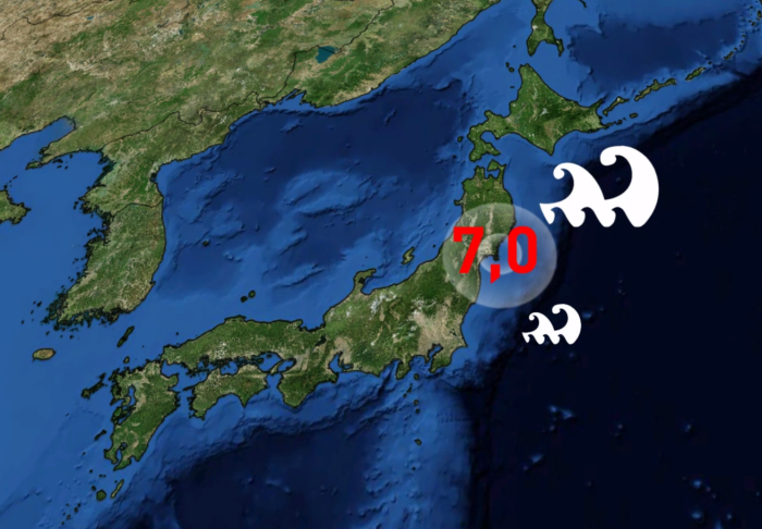 Strong earthquake hits Japan

