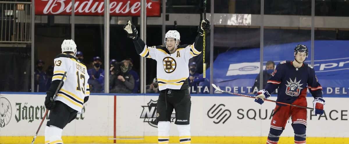 The Bruins dominate the Rangers

