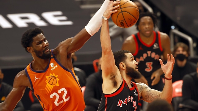 The Raptors won four points from the Suns

