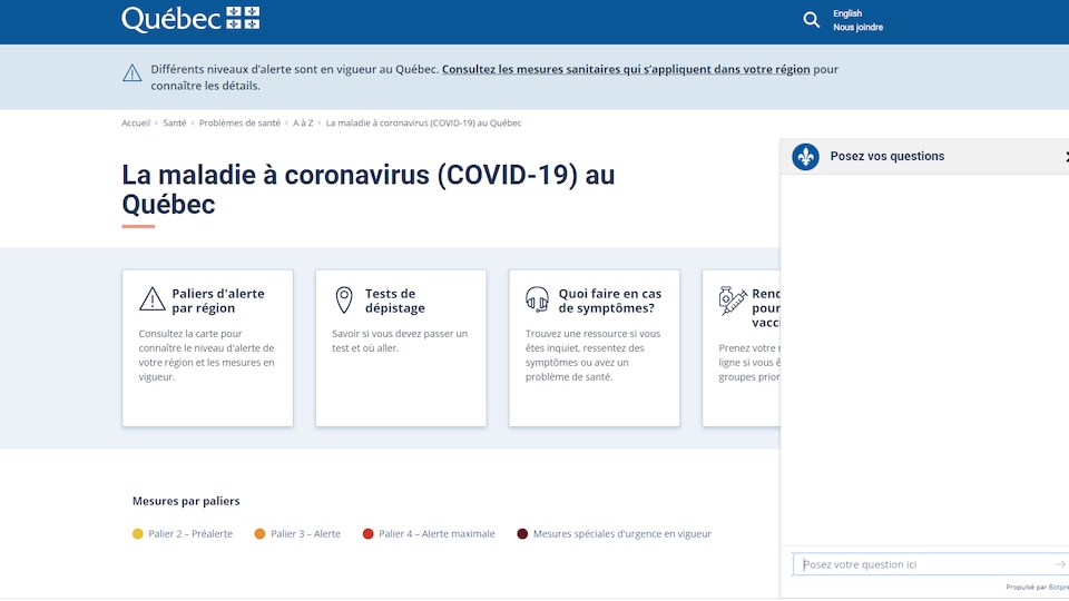 Government of Quebec website. 