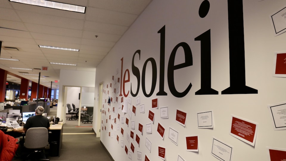 Newsroom, Le Soleil newspaper. 