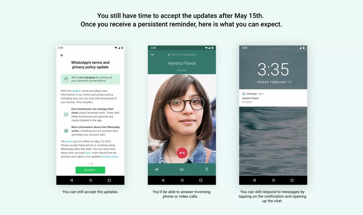 WhatsApp details after May 15