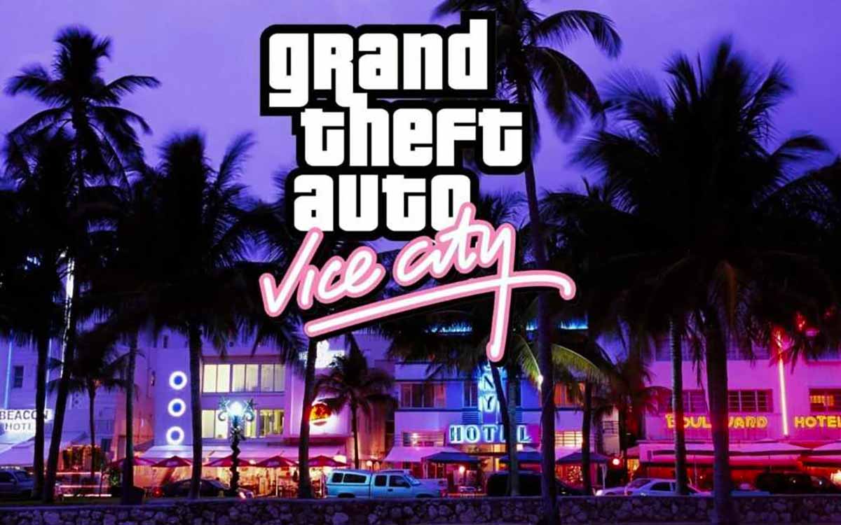 La jaquette de GTA Vice City