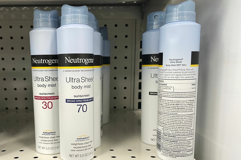 Neutrogena aerosol sunscreens are affected by the reminder

