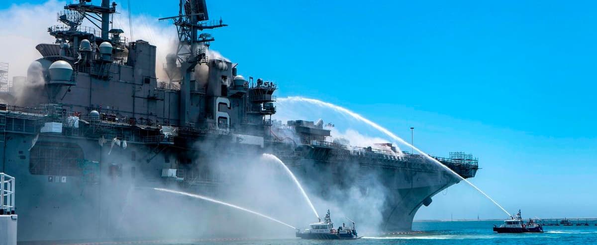 United States: Sailor accused of horrific fire that destroyed a military ship in 2020


