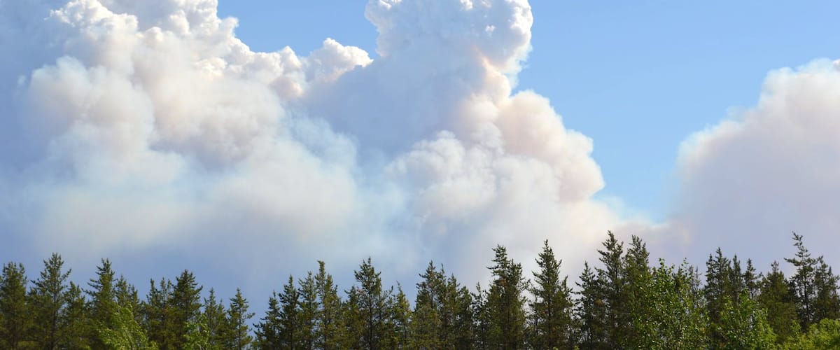 Wildfires have also been observed in Saskatchewan and Manitoba

