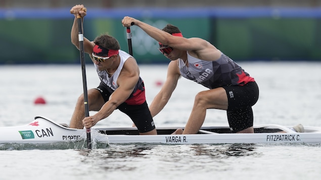 Designers Roland Varga and Conor Fitzpatrick were rowing in the tandem qualifying wave at the 2020 Tokyo Olympics.