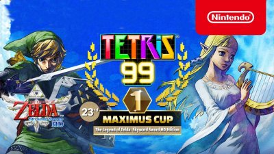 Tetris 99: Ahead, the announcement of the 23rd Grand Prix, will be the winning Zelda theme: Skyward Sword HD!

