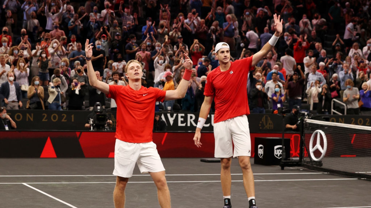 Laver Cup: Denis Shapovalov and John Isner give the world team the first win

