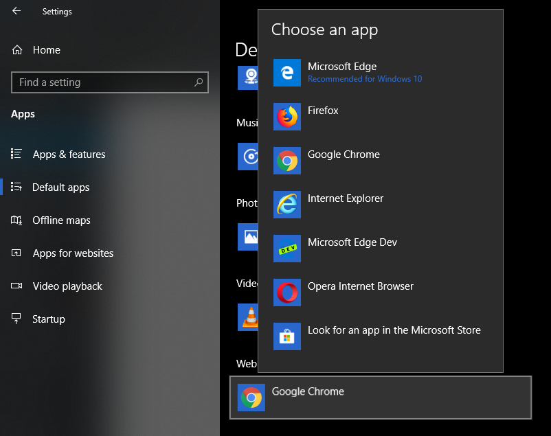 Replace default apps with your favorite apps