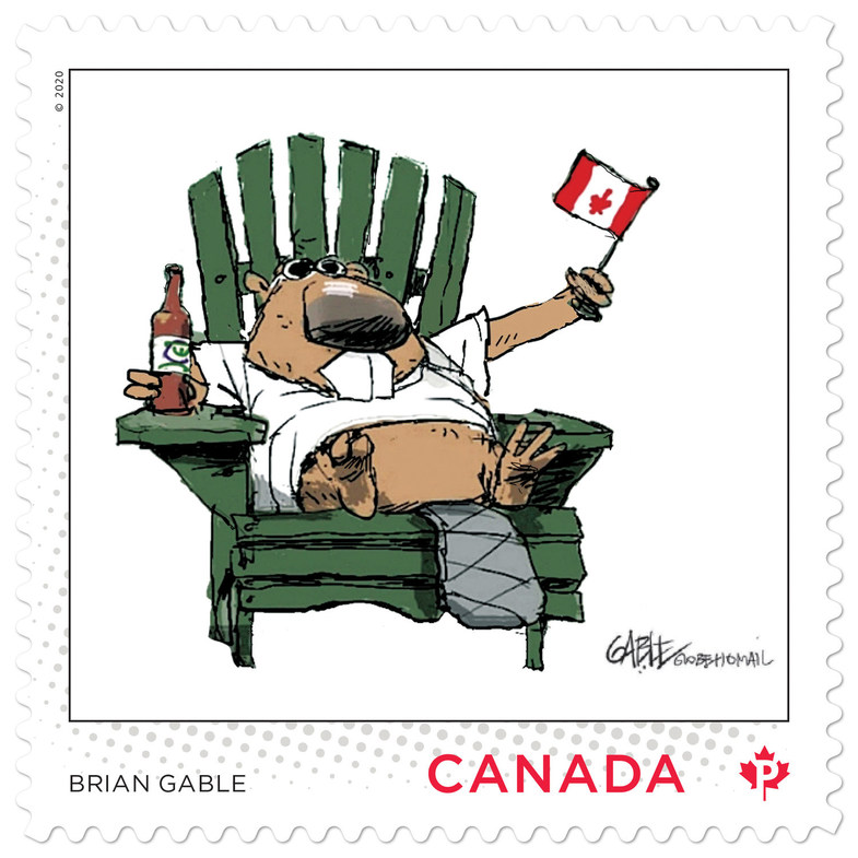 Canada Postal Stamp honors journalistic cartoonist Brian Gable

