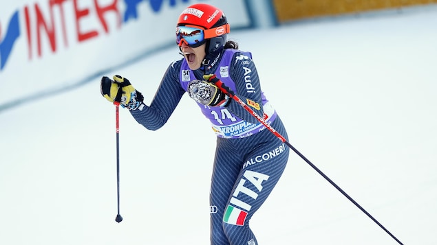 Federica Brignoni wins the St. Moritz Super G

