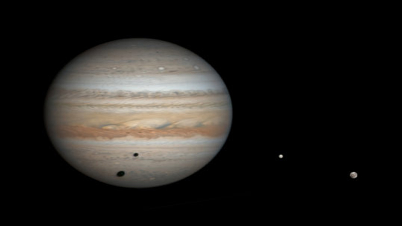 Newly discovered moons around Jupiter are much farther and much smaller, and therefore more difficult to find than those in Europe - credits: NASA
