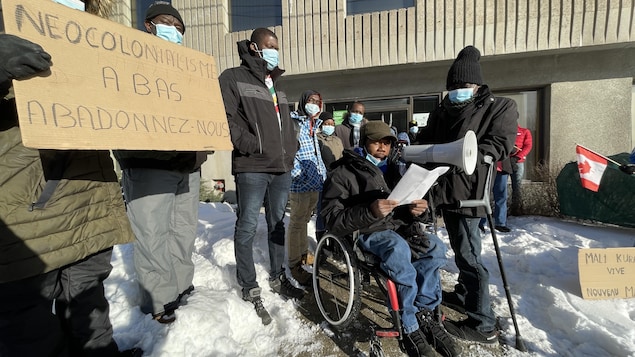 Pro-Malian demonstration in Sherbrooke

