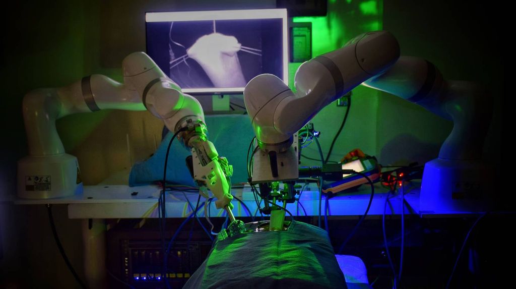 The robot performs the first laparoscopic surgery without human assistance

