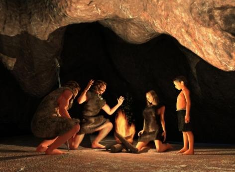 Prehistoric men knew how to heat their caves without getting polluted!

