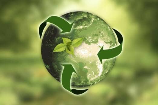 A symbol of energy recycling, towards greener bitcoin mining.