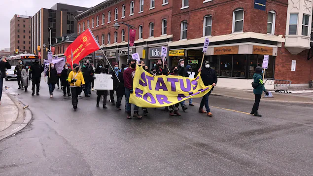 Demonstration in Ottawa in support of immigrants and refugees

