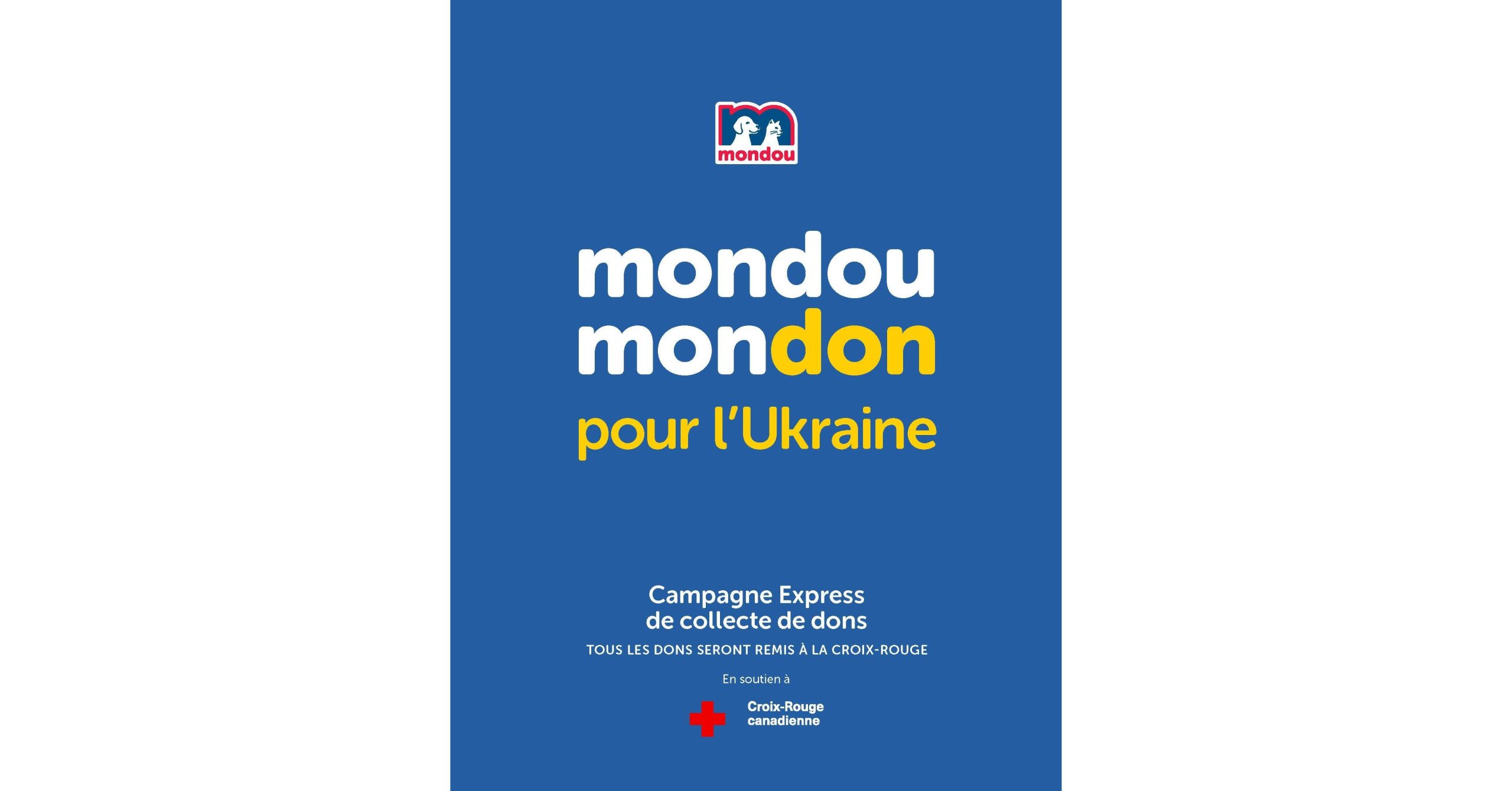 Mundo donates $100,000 to the Canadian Red Cross and begins major fundraising for the humanitarian crisis in Ukraine


