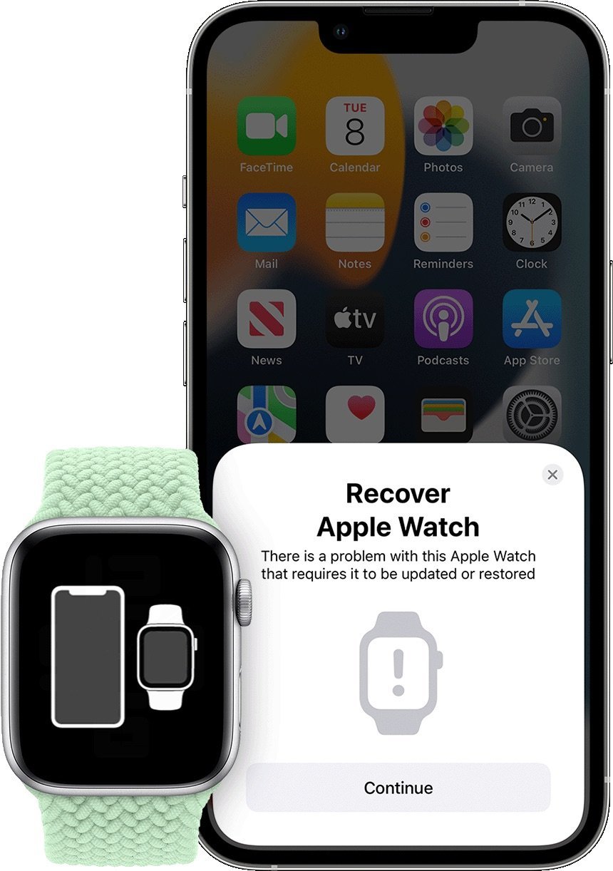 You can use your iPhone to restart your Apple Watch