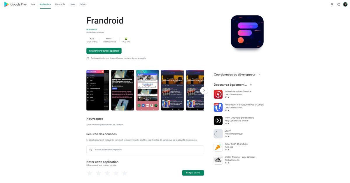google-play-store-web-frandroid-page
