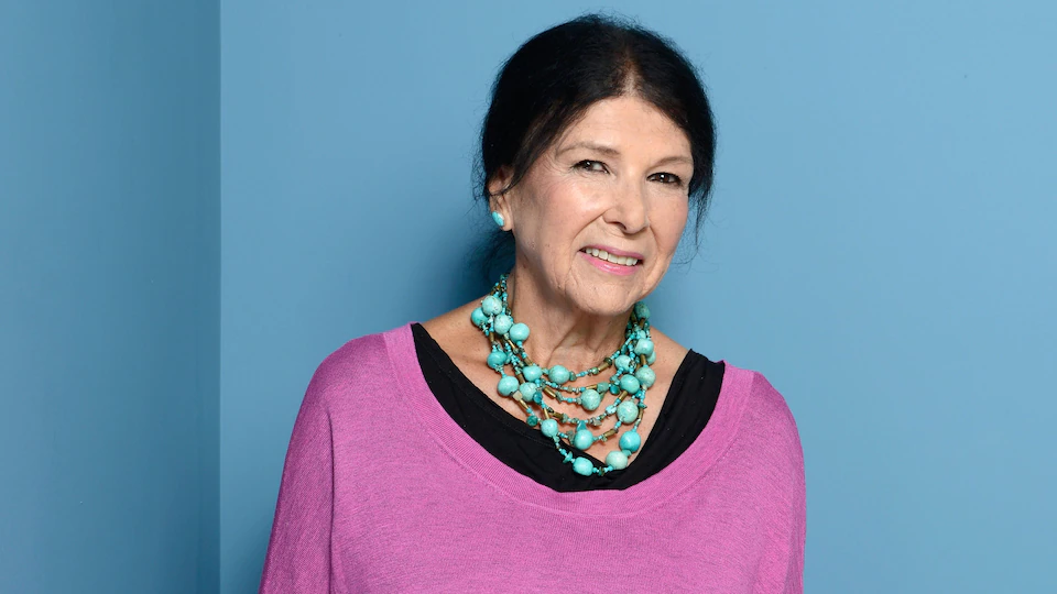 Director Alanis Obomsawin takes a pose.