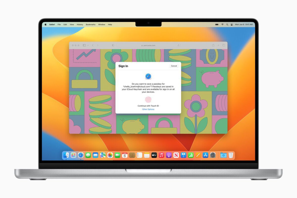 Apple- WWDC22-macOS-Ventura-Safari-Passkey-220606