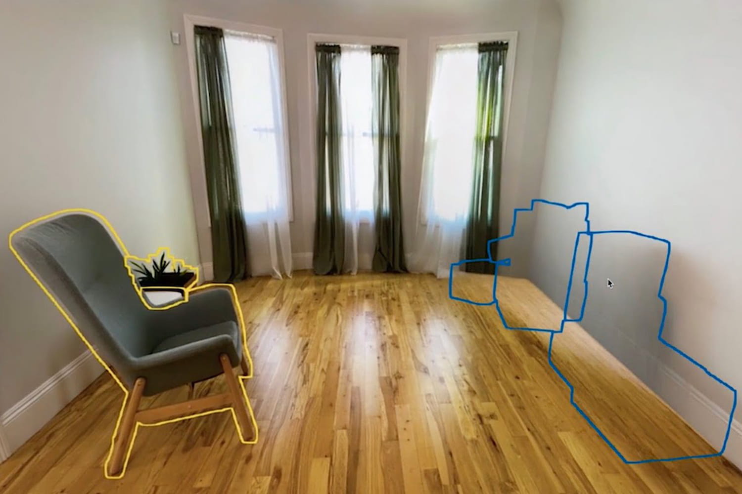 A tool for testing furniture in virtual mode

