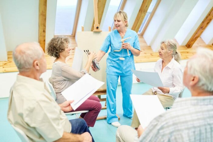 Benefits of art for nursing home residents

