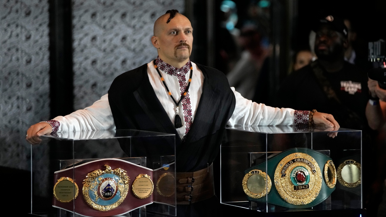 Boxing: Ukraine's Oleksandr Usyk 