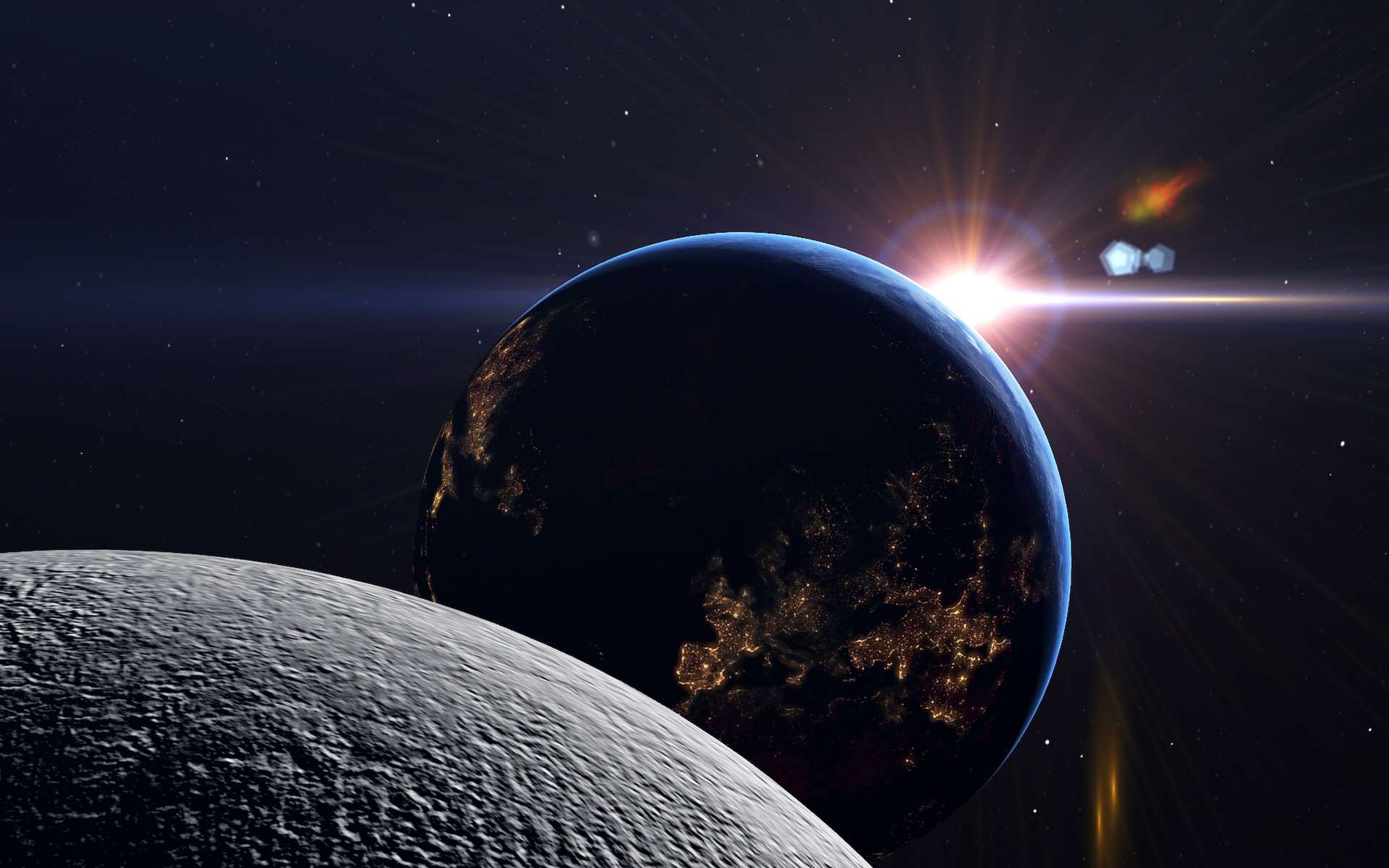 La Terre aurait-elle pu avoir plusieurs Lunes ? © Studio-FI, Adobe Stock
