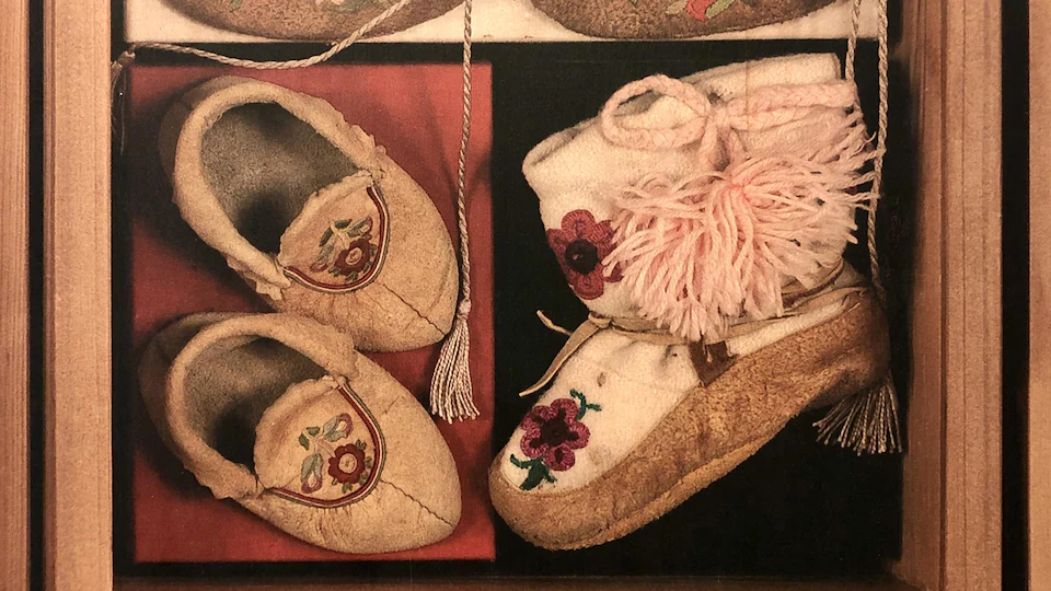 Three pairs of children's loafers.