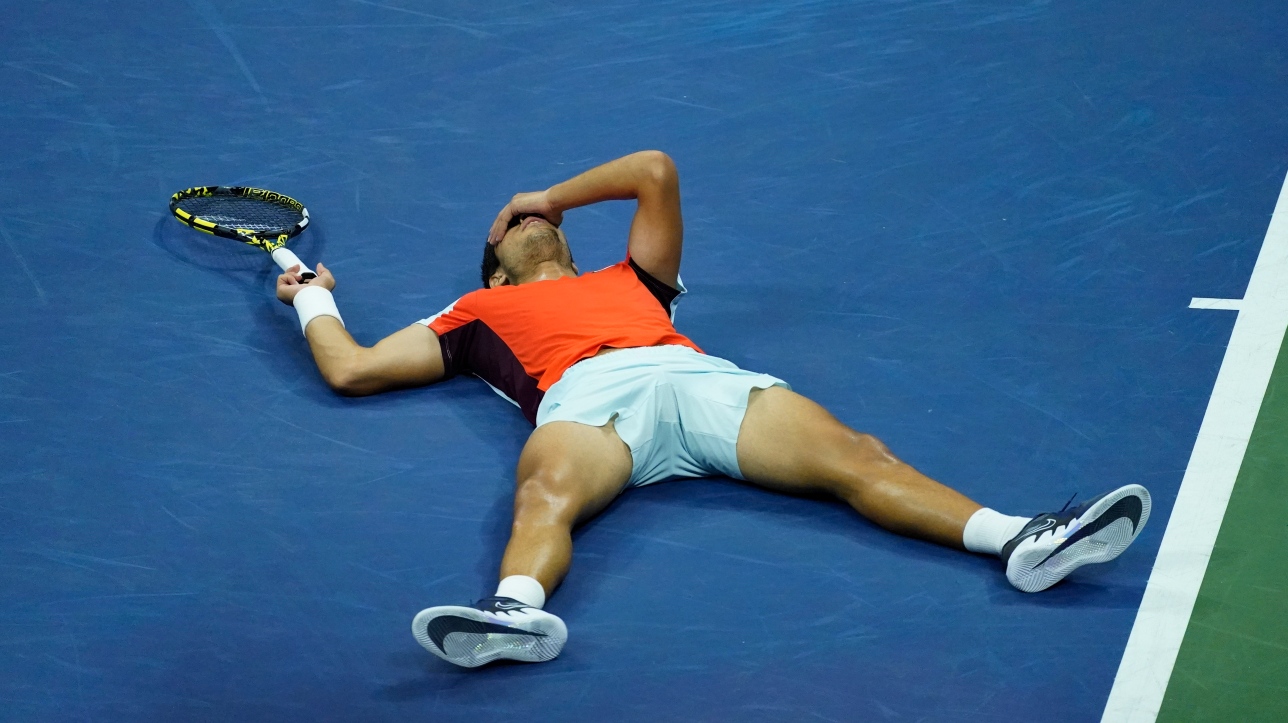 US Open: Carlos Alcaraz wins second longest match in history

