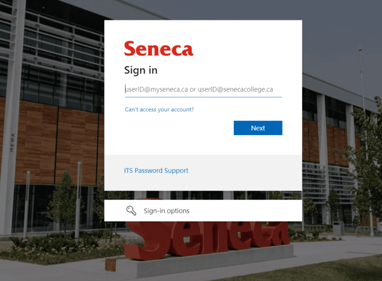 Seneca blackboard login Login Steps and Errors