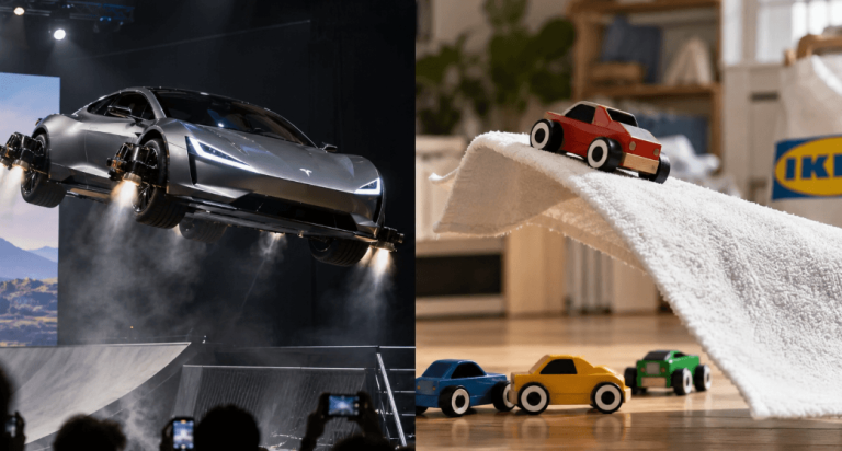 IKEA Takes Aim at Tesla’s Flying Car With ‘Safe and Affordable’ Toy Alternative IKEA Takes Aim at Tesla’s Flying Car With ‘Safe and Affordable’ Toy Alternative